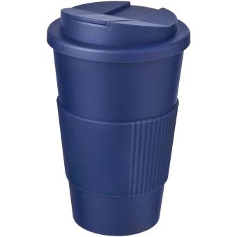 Americano® 350 ml tumbler with grip & spill-proof lid Aztec blue