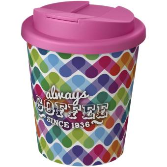 Brite-Americano® Espresso 250 ml Isolierbecher mit auslaufsicherem Schraubverschluss Rosa/weiß