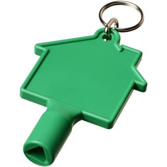 Maximilian house-shaped utility key with keychain Green