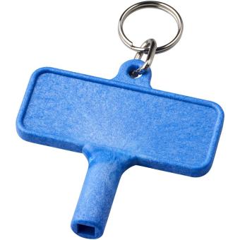 Largo plastic radiator key with keychain Aztec blue