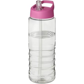 H2O Active® Treble 750 ml Sportflasche mit Ausgussdeckel, rosa Rosa,transparent