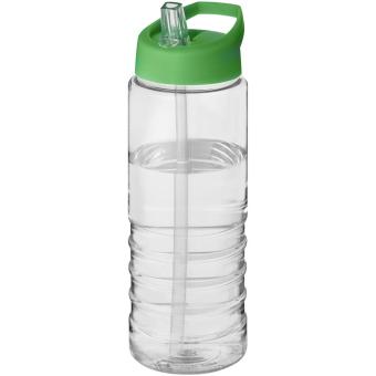 H2O Active® Treble 750 ml spout lid sport bottle Transparent green