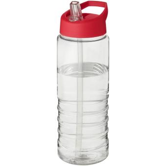 H2O Active® Treble 750 ml spout lid sport bottle Transparent red