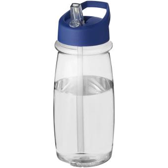 H2O Active® Pulse 600 ml Sportflasche mit Ausgussdeckel Transparent blau