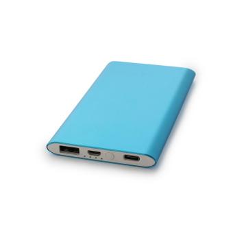 Powerbank Slim Fit mit USB and Typ C Port 4000 MAH Blau | 4000 mAh