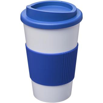 Americano® 350 ml Isolierbecher mit Schutzring Blau/weiß