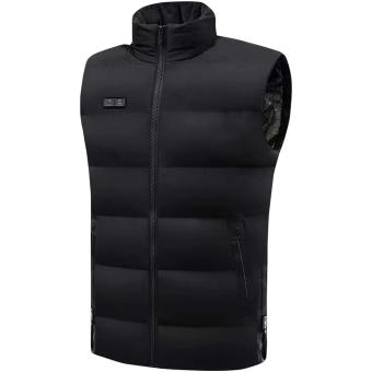 SCX.design G01 beheizbarer Bodywarmer mit Powerbank, schwarz Schwarz | L