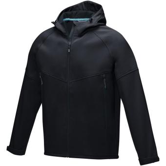 Coltan men’s GRS recycled softshell jacket, black Black | XS