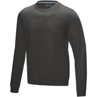 Jasper men’s GOTS organic recycled crewneck sweater, graphite Graphite | XS