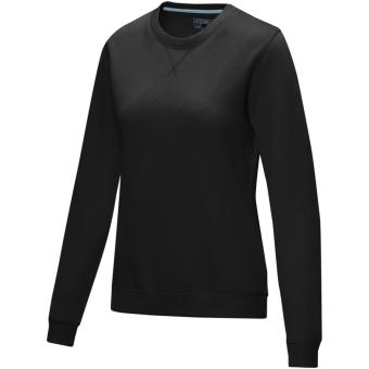 Jasper women’s GOTS organic recycled crewneck sweater, black Black | XS