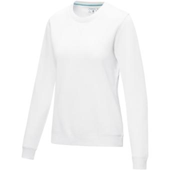 Jasper women’s GOTS organic recycled crewneck sweater, white White | XS