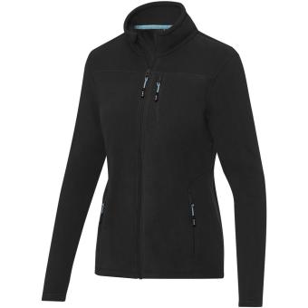 Amber women's GRS recycled full zip fleece jacket, black Black | XS