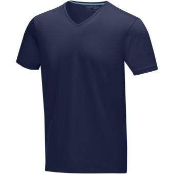 Kawartha short sleeve men's GOTS organic V-neck t-shirt, navy Navy | XS