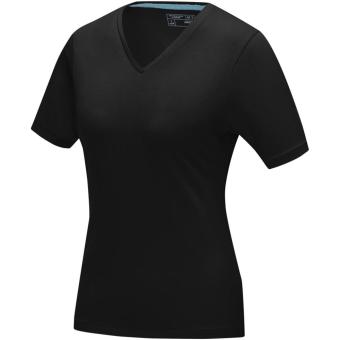 Kawartha short sleeve women's GOTS organic V-neck t-shirt, black Black | XS
