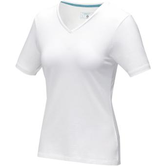 Kawartha short sleeve women's GOTS organic V-neck t-shirt, white White | XS