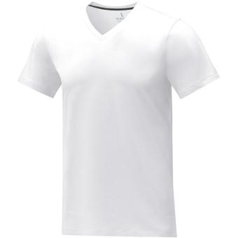 Somoto T-Shirt mit V-Ausschnitt für Herren, weiß Weiß | XS