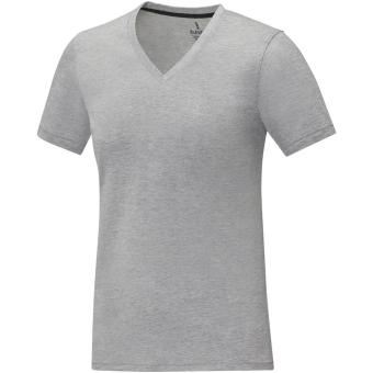 Somoto short sleeve women's v-neck t-shirt, heather smoke Heather smoke | XS