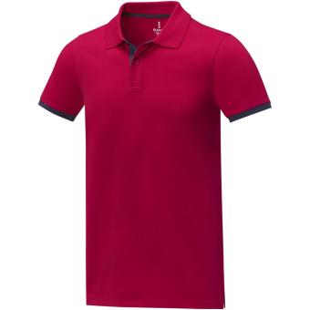 Morgan short sleeve men's duotone polo, red Red | XS