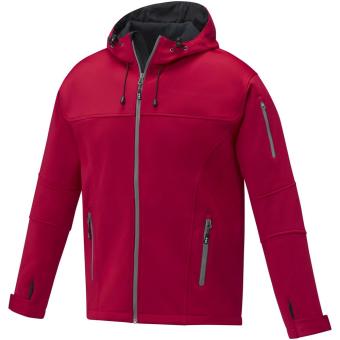 Match men's softshell jacket, red Red | XS