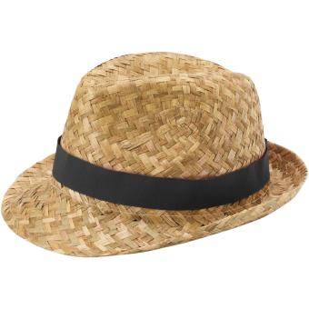 Pricus Strohhut, natur Natur,schwarz