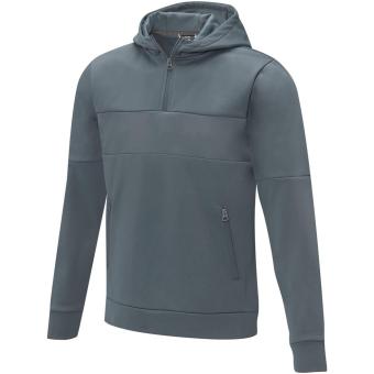 Sayan men's half zip anorak hooded sweater, gray Gray | XS