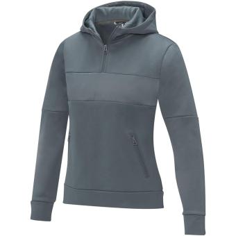 Sayan women's half zip anorak hooded sweater, gray Gray | XS
