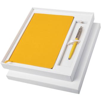 Parker Classic notebook and Parker pen gift box White