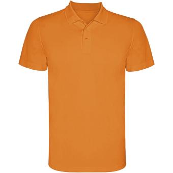 Monzha short sleeve kids sports polo, fluor orange Fluor orange | 4