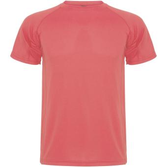 Montecarlo short sleeve kids sports t-shirt, fluor coral Fluor coral | 4