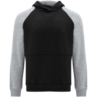 Badet zweifarbiger Kapuzenpullover für Kinder, schwarz/grau Schwarz/grau | 10