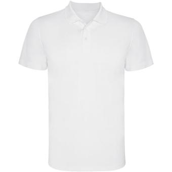 Monzha short sleeve men's sports polo, white White | L