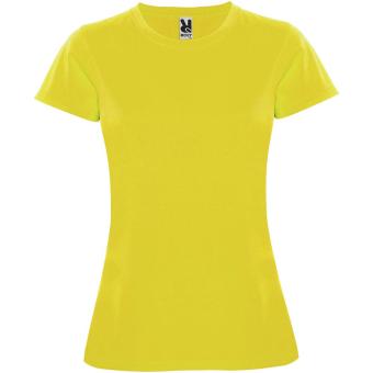 Montecarlo short sleeve women's sports t-shirt, yellow Yellow | L