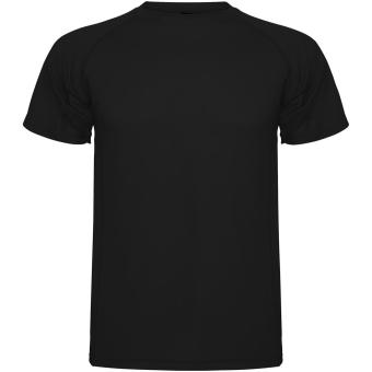 Montecarlo short sleeve men's sports t-shirt, black Black | L