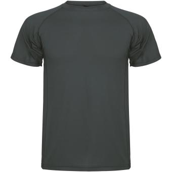 Montecarlo short sleeve men's sports t-shirt, dark lead Dark lead | L