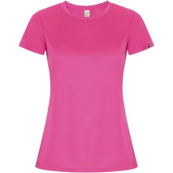 Imola short sleeve women's sports t-shirt, fluor pink Fluor pink | L