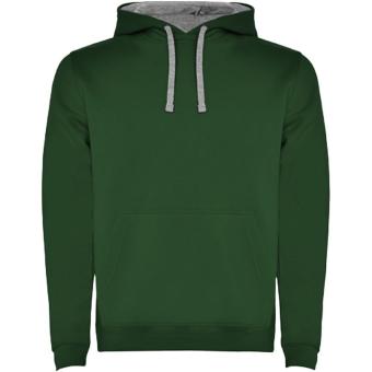 Urban men's hoodie, dark green, marl grey Dark green, marl grey | XS