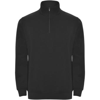 Aneto Pullover mit Viertelreißverschluss, schwarz Schwarz | L