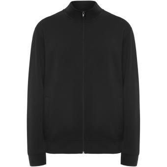 Ulan unisex full zip sweater, black Black | L