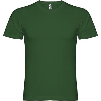 Samoyedo short sleeve men's v-neck t-shirt, dark green Dark green | L