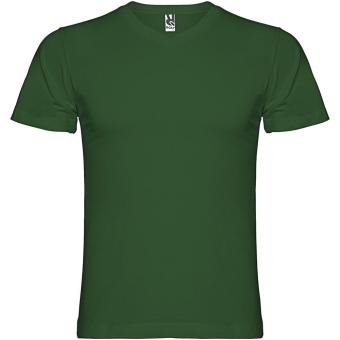 Samoyedo short sleeve men's v-neck t-shirt, dark green Dark green | L