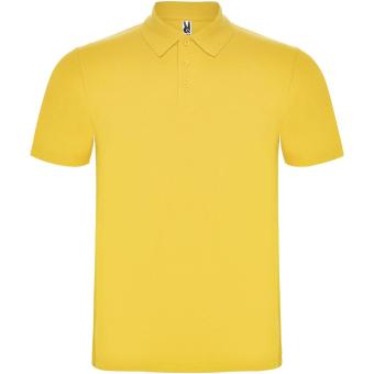 Austral short sleeve unisex polo, yellow Yellow | L