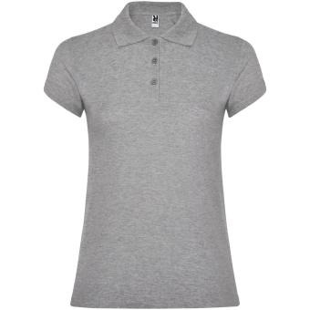 Star short sleeve women's polo, grey marl Grey marl | L