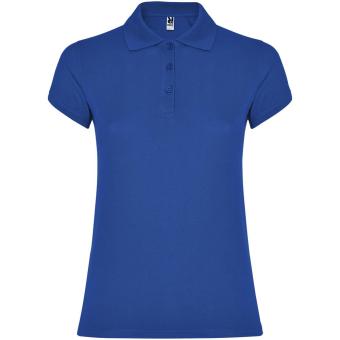 Star short sleeve women's polo, dark blue Dark blue | L