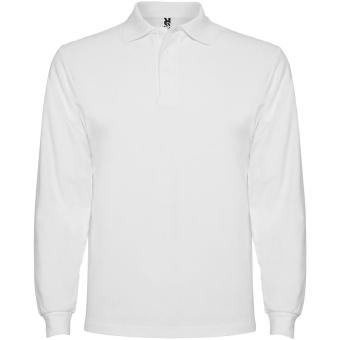 Estrella Langarm Poloshirt für Herren, weiß Weiß | L