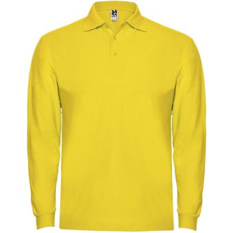Estrella long sleeve men's polo, yellow Yellow | L