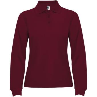 Estrella long sleeve women's polo, garnet Garnet | L