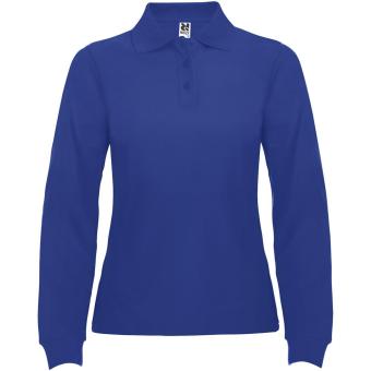 Estrella long sleeve women's polo, dark blue Dark blue | L