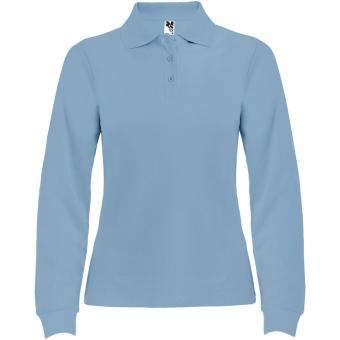 Estrella Langarm Poloshirt für Damen, himmelblau Himmelblau | L