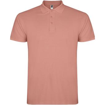 Star short sleeve men's polo, clay orange Clay orange | L