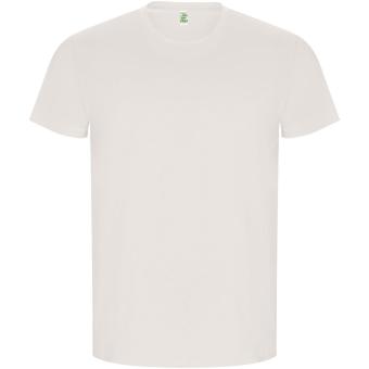 Golden short sleeve men's t-shirt, vintage white Vintage white | L